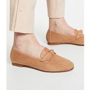 Alexandre Birman Becky Suede Bow Loafers